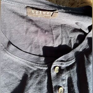 Velvet long-sleeve shirt